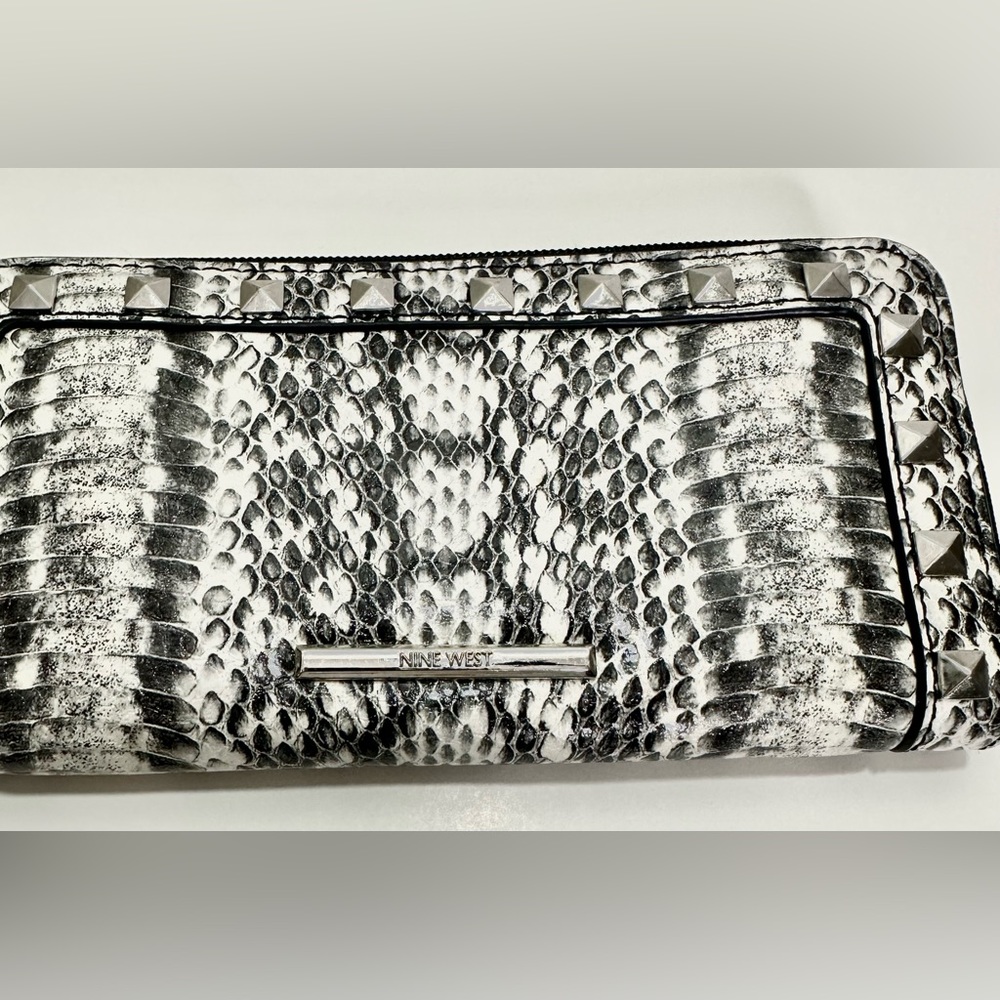 Nine West Wallet, Snake Skin Style Pattern, Sever… - image 1